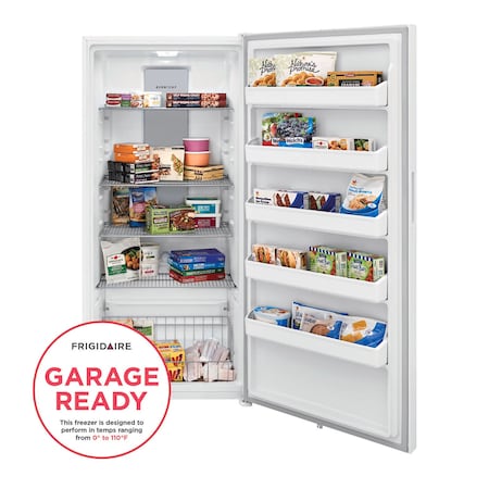 Frigidaire 20 cu. ft. Upright Frost-Free Freezer with Reversible Door and LED Lighting FFUE2022AW